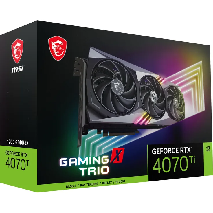 MSI GeForce RTX 4070 Ti GAMING X TRIO 12GB GDDR6X 192bit 3xDP 1xHDMI