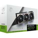 MSI GeForce RTX 4070 Ti SUPRIM X Grafikkarte, 3x DisplayPort, 1x HDMI 2.1