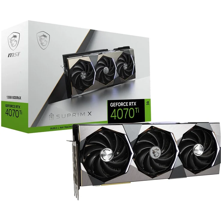 MSI GeForce RTX 4070 Ti SUPRIM X Grafikkarte, 3x DisplayPort, 1x HDMI 2.1 – Bild 4