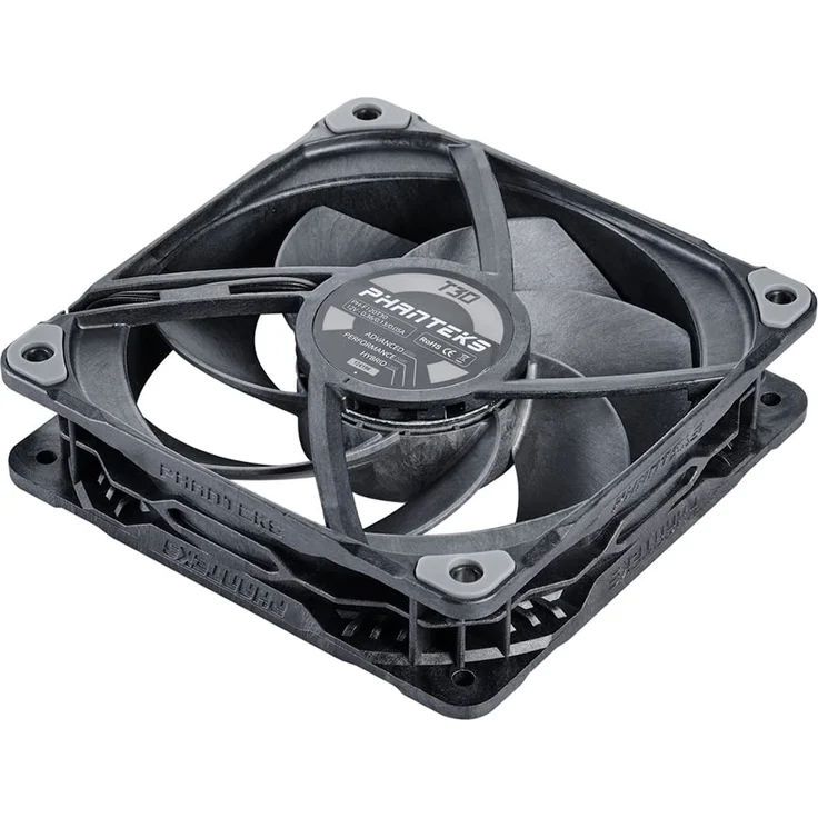Phanteks T30-120 Lüfter, Triple-Pack, Premium Hochleistungs-Lüfter, hervorragende Klangqualität, 4-polige (PH-F120T30_BG_3P)  – Bild 4