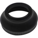 vhbw Gegenlichtblende kompatibel mit Olympus M.Zuiko Digital ED 14-42mm 1:3.5-5.6 EZ - Weitwinkel-Streulichtblende, Matt-Schwarz, Gummi, Rund