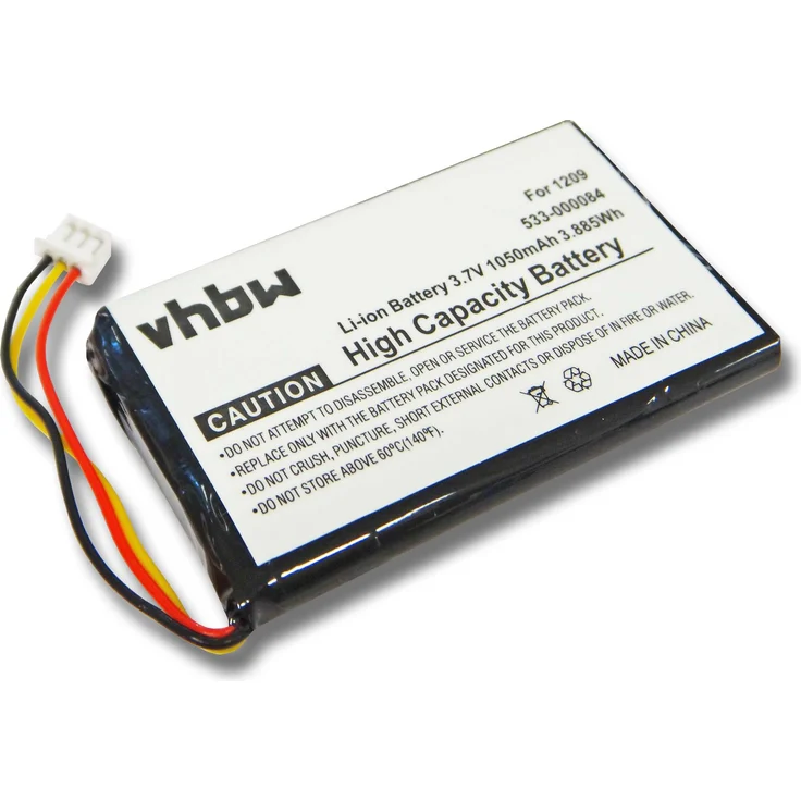 vhbw Li-Ion Akku 1050mAh (3.7V) kompatibel mit Remote Control, Fernbedienung Logitech Harmony Touch, Ultimate, 915-000198 Ersatz für 1209, 533-000084. – Bild 1