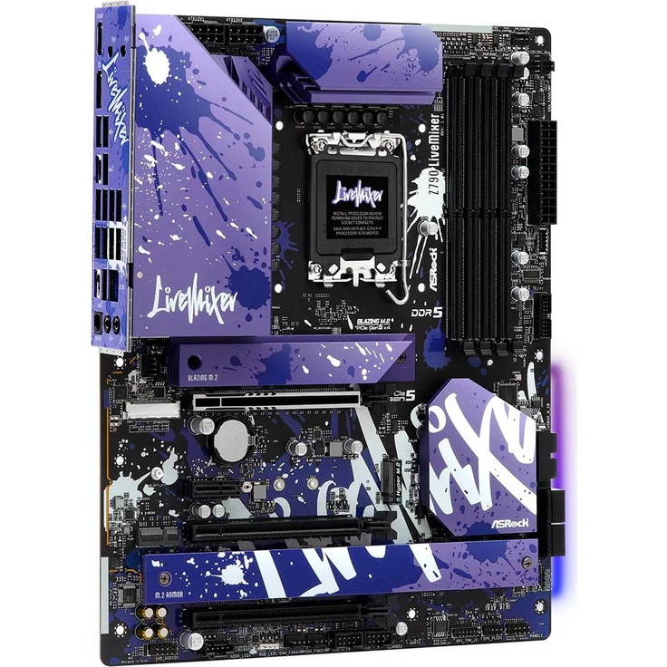 ASRock Z790 LiveMixer - Motherboard - ATX - LGA1700-Sockel - Z790 Chipsatz - USB 3.2 Gen 1, USB 3.2 Gen 2, USB-C 3.2 Gen2, USB-C 3.2 Gen 2x2 - 2.5 Gigabit LAN - Onboard-Grafik (CPU erforderlich) – Bild 3