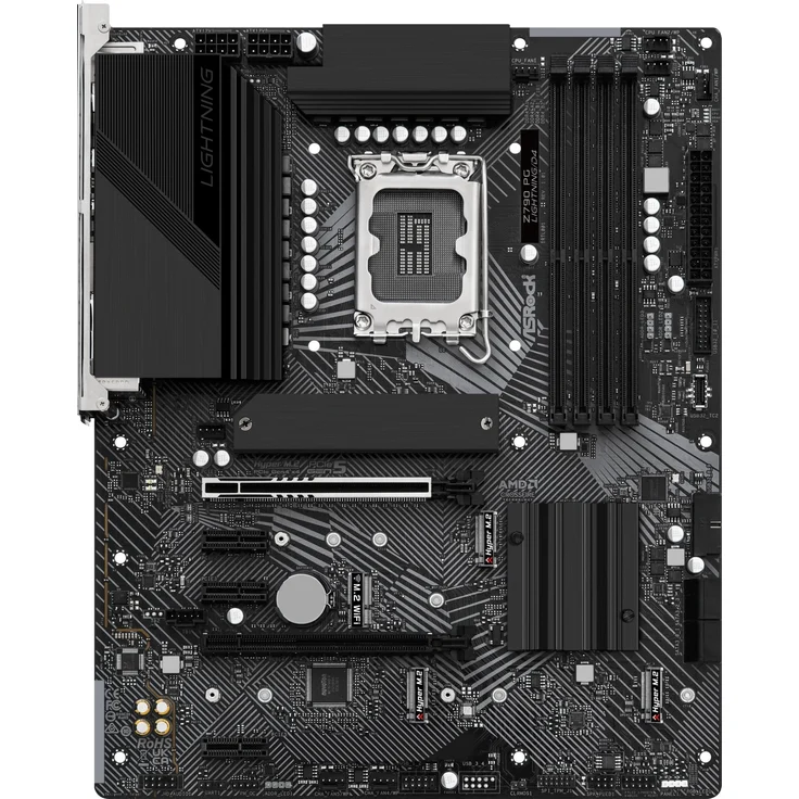 ASRock Z790 PG Lightning-D4 - Motherboard - ATX - LGA1700-Sockel - Z790 Chipsatz - USB 3.2 Gen 1, USB 3.2 Gen 2, USB-C 3.2 Gen 2x2, USB-C 3.2 Gen 1 - 2.5 Gigabit LAN - Onboard-Grafik (CPU erforderlich) – Bild 3