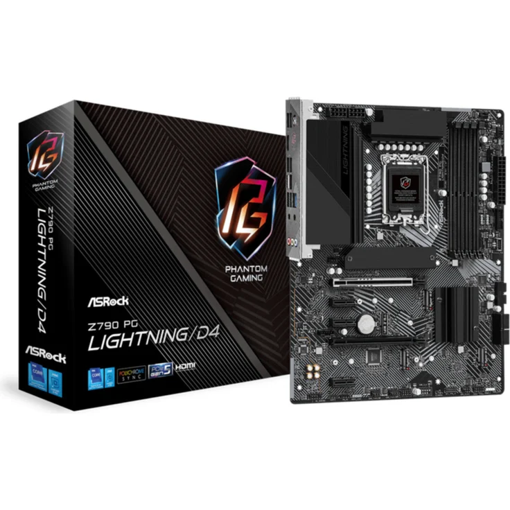 ASRock Z790 PG Lightning-D4 - Motherboard - ATX - LGA1700-Sockel - Z790 Chipsatz - USB 3.2 Gen 1, USB 3.2 Gen 2, USB-C 3.2 Gen 2x2, USB-C 3.2 Gen 1 - 2.5 Gigabit LAN - Onboard-Grafik (CPU erforderlich) – Bild 6