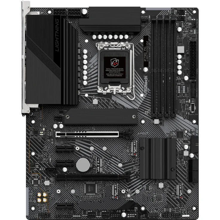 ASRock Z790 PG Lightning-D4 - Motherboard - ATX - LGA1700-Sockel - Z790 Chipsatz - USB 3.2 Gen 1, USB 3.2 Gen 2, USB-C 3.2 Gen 2x2, USB-C 3.2 Gen 1 - 2.5 Gigabit LAN - Onboard-Grafik (CPU erforderlich) – Bild 1
