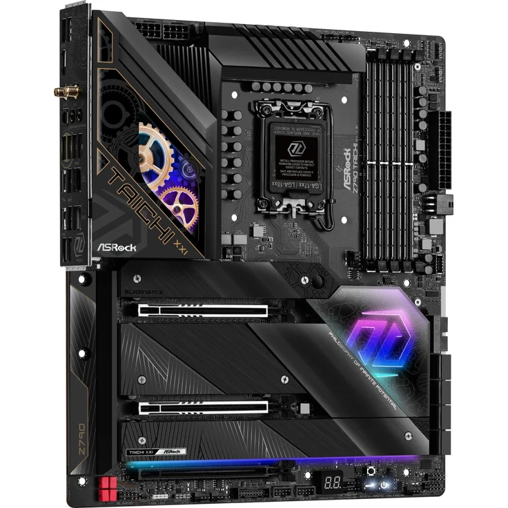ASRock Z790 Taichi - Motherboard - E-ATX - LGA1700-Sockel - Z790 Chipsatz - USB 3.2 Gen 1, USB 3.2 Gen 2, USB4, USB-C 3.2 Gen 2x2 - Bluetooth, 2.5 Gigabit LAN, Wi-Fi - Onboard-Grafik (CPU erforderlich) – Bild 4