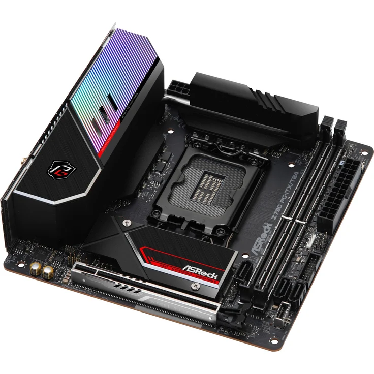 ASRock Z790 PG-ITX-TB4 - Motherboard - Mini-ITX - LGA1700-Sockel - Z790 Chipsatz - USB 3.2 Gen 1, USB 3.2 Gen 2, USB-C Gen 2x2, USB4 - Bluetooth, 2.5 Gigabit LAN, Wi-Fi - Onboard-Grafik (CPU erforderlich) – Bild 5