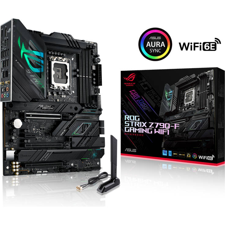 ASUS ROG Strix Z790-F Gaming WIFI Mainboard Sockel Intel LGA1700, ATX, DDR5 Speicher, 4x M.2, PCIe 5.0, WiFi 6E, AI Overclocking, Aura Sync (90MB1CP0-M0EAY0) – Bild 6