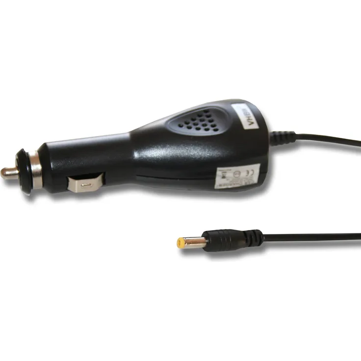 vhbw KFZ-Ladekabel kompatibel mit Philips PD9122 DVD-Player - 12V Ladegerät, Schwarz