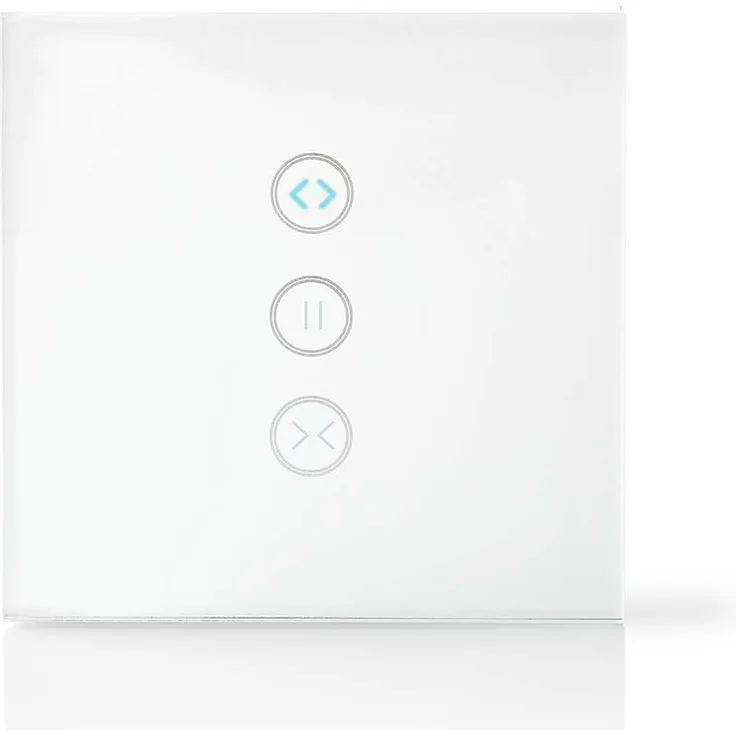 Smartlife WIFI Wandschalter | WLAN | Sonnenschirm Verschluss Vorhang | Wandhalterung | 86 mm | 86 mm | 300 W | Android IOS | Glas | Weiß