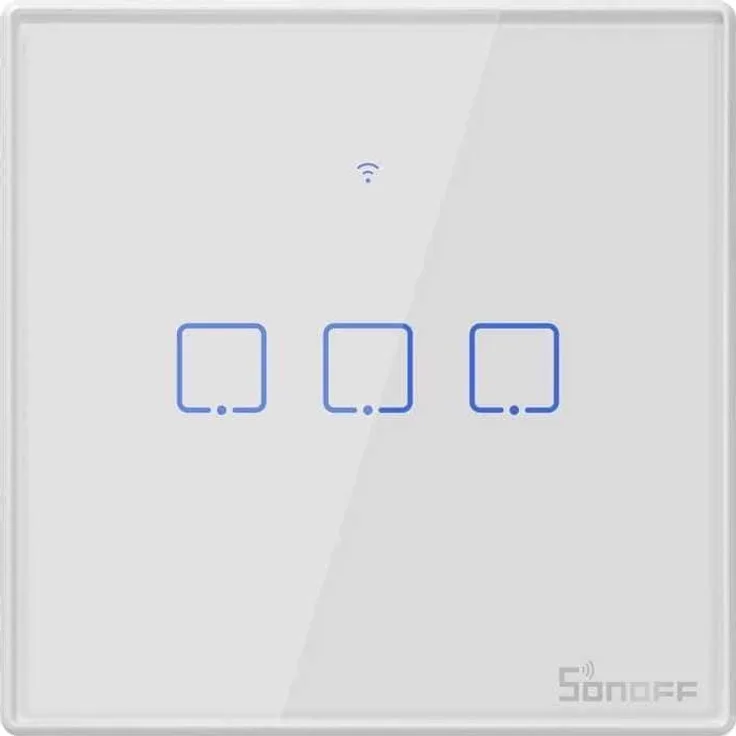 Sonoff Smart Wall Switch T2EU3C-TX 3-fach Taster weiß WLAN 433MHz