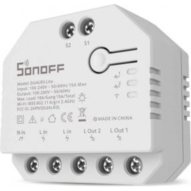 Sonoff Dual R3 Lite Dual Relay Smart Switch, 2-Kanal Schaltaktor, WiFi – Bild 1