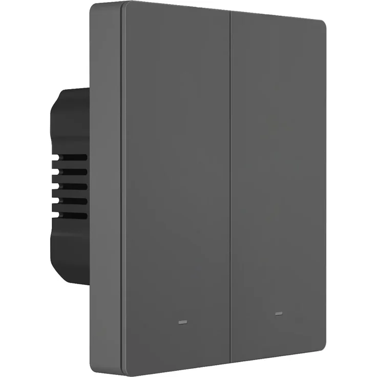 Sonoff Smart 2-Kanal WLAN Wandschalter intelligenter Wandschalter mit 3 Kanälen Schwarz (M5-2C-80)