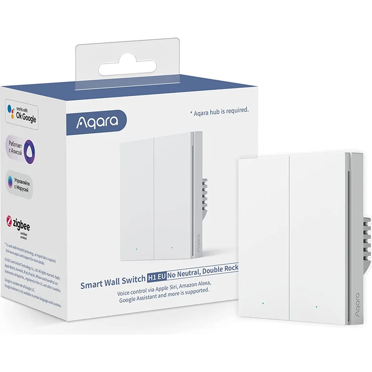 Aqara Funk-Wandschalter WS-EUK04 Weiß Apple HomeKit – Bild 1