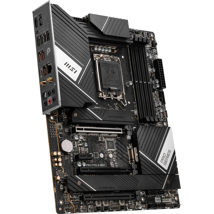 MSI PRO Z790-A WIFI - Motherboard - ATX - LGA1700-Sockel - Z790 Chipsatz - USB 3.2 Gen 1, USB 3.2 Gen 2, USB-C 3.2 Gen2, USB-C 3.2 Gen 2x2 - 2.5 Gigabit LAN, Wi-Fi, Bluetooth - Onboard-Grafik (CPU erforderlich) – Bild 3