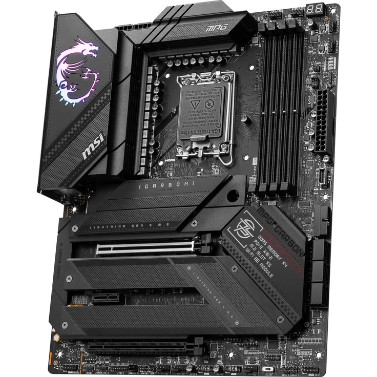 MSI MPG Z790 Carbon WiFi - Motherboard - ATX - LGA1700-Sockel - Z790 Chipsatz - USB-C Gen2, USB 3.2 Gen 1, USB 3.2 Gen 2, USB-C Gen 2x2 - 2.5 Gigabit LAN, Wi-Fi, Bluetooth - Onboard-Grafik (CPU erforderlich) – Bild 5