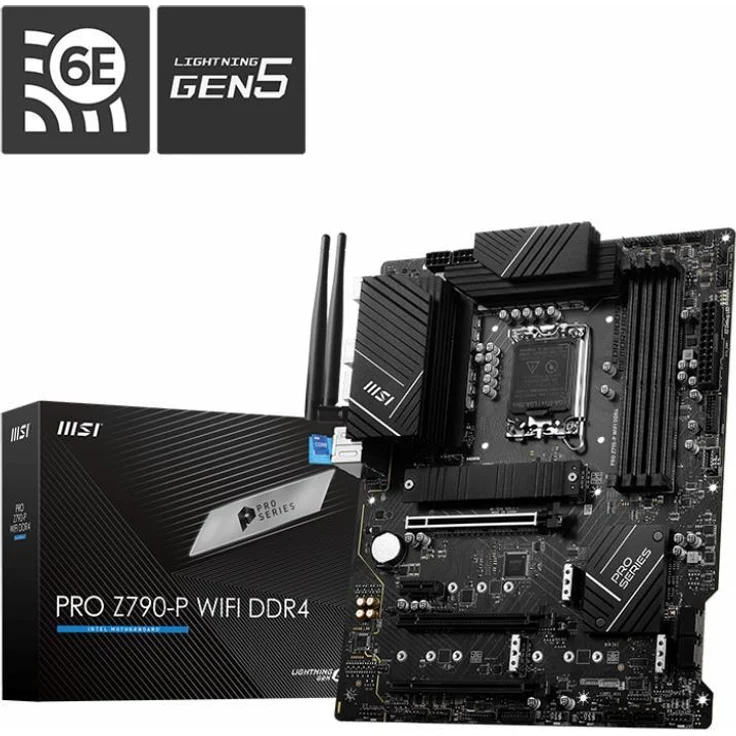 MSI PRO Z790-P WIFI - Motherboard - ATX - LGA1700-Sockel - Z790 Chipsatz - USB 3.2 Gen 1, USB 3.2 Gen 2, USB-C 3.2 Gen2, USB-C 3.2 Gen 2x2 - 2.5 Gigabit LAN, Wi-Fi, Bluetooth - Onboard-Grafik (CPU erforderlich) – Bild 6