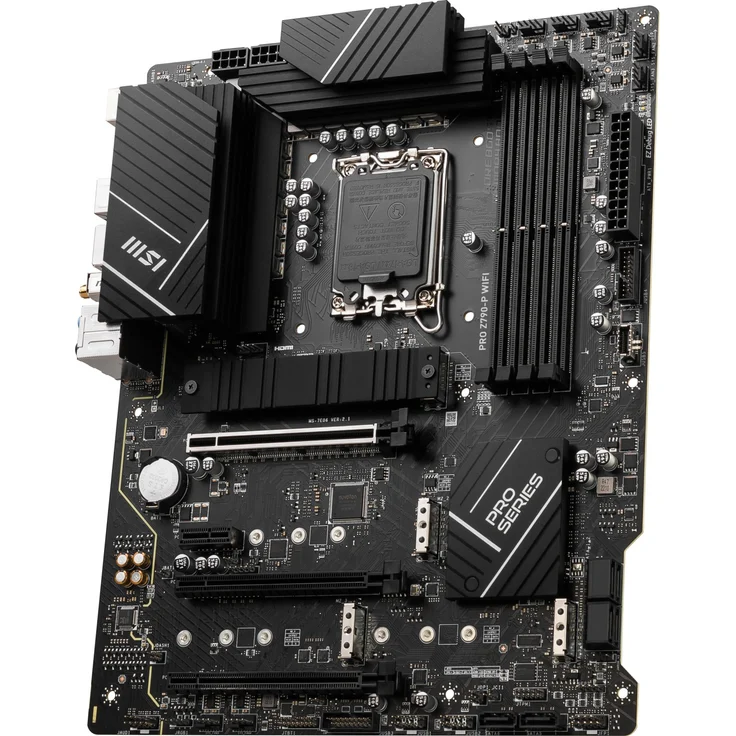 MSI PRO Z790-P WIFI - Motherboard - ATX - LGA1700-Sockel - Z790 Chipsatz - USB 3.2 Gen 1, USB 3.2 Gen 2, USB-C 3.2 Gen2, USB-C 3.2 Gen 2x2 - 2.5 Gigabit LAN, Wi-Fi, Bluetooth - Onboard-Grafik (CPU erforderlich) – Bild 4