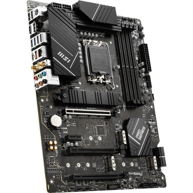 MSI PRO Z790-P WIFI - Motherboard - ATX - LGA1700-Sockel - Z790 Chipsatz - USB 3.2 Gen 1, USB 3.2 Gen 2, USB-C 3.2 Gen2, USB-C 3.2 Gen 2x2 - 2.5 Gigabit LAN, Wi-Fi, Bluetooth - Onboard-Grafik (CPU erforderlich) – Bild 3