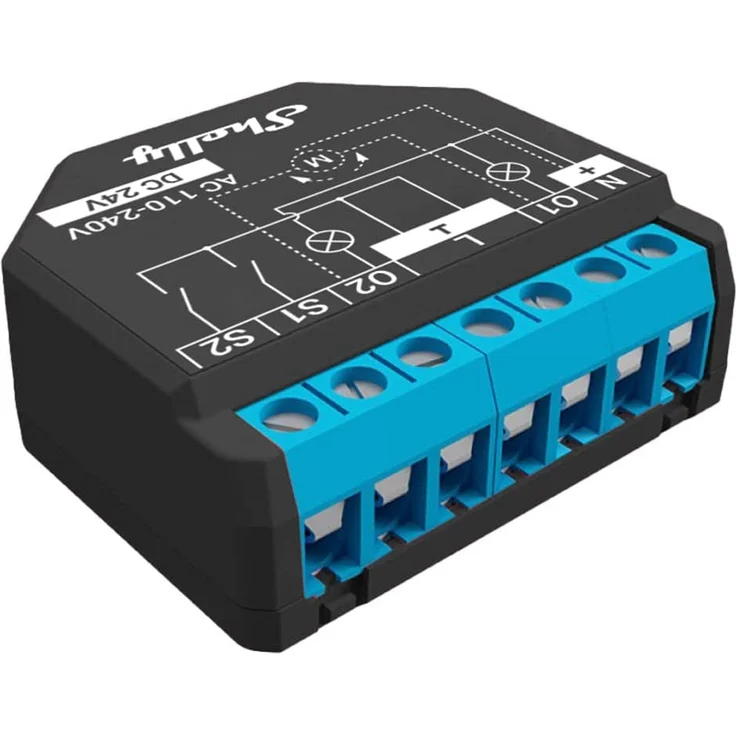 Shelly Plus 2PM Smart Home Doppel Relais Schalter, Digitale Steuerung per er App & WLAN, Kompatibel mit Alexa & Goo – Bild 1