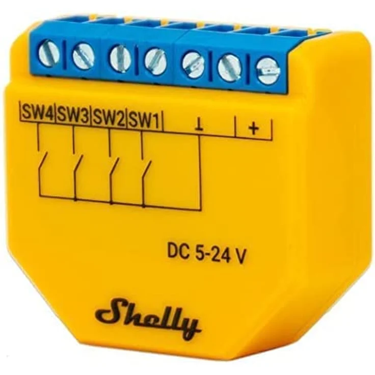 Shelly Home Shelly Relais 'Plus i4 DC' WLAN Szenenaktivierer BT – Bild 1