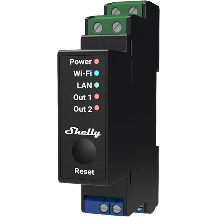 Shelly Pro 2PM Relais, 2 Kanäle