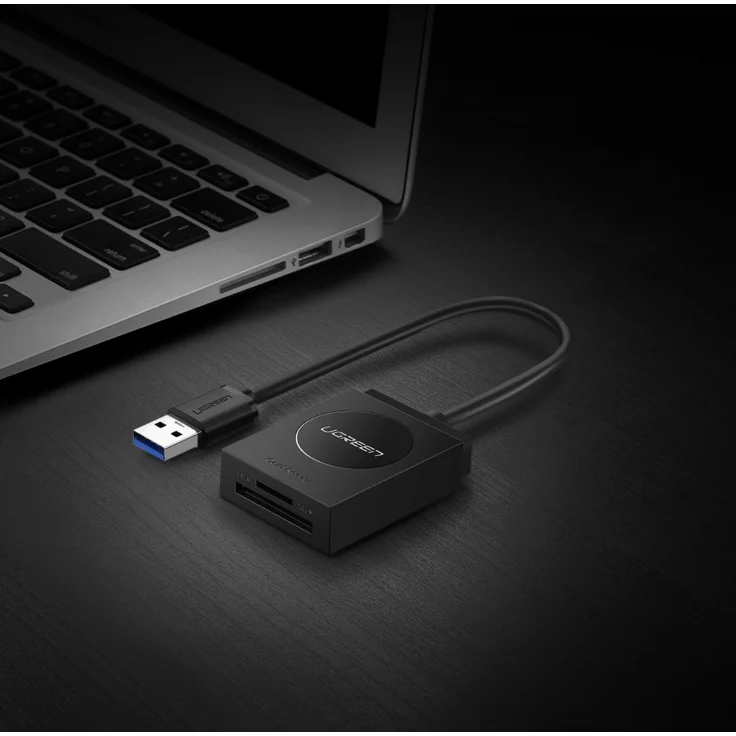 Ugreen USB 3.0 Kartenleser SD Card Reader Micro SD Kartenlesegerät sd Karte USB Adapter für SDXC, SDHC, TF, MMC, RS-MMC, Micro SDXC, Micro SD, Micro SDHC Karte, schwarz – Bild 7