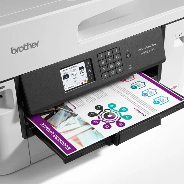 Brother MFC-J5340DWE - Tintenstrahldruck (4-in-1 Multifunktionsdrucker) Farbe, 4800 x 1200 dpi Druckauflösung, 28 ppm / 28 ppm Druckgeschwindigkeit (s/w, Farbe) MFCJ5340DWERE1 – Bild 3