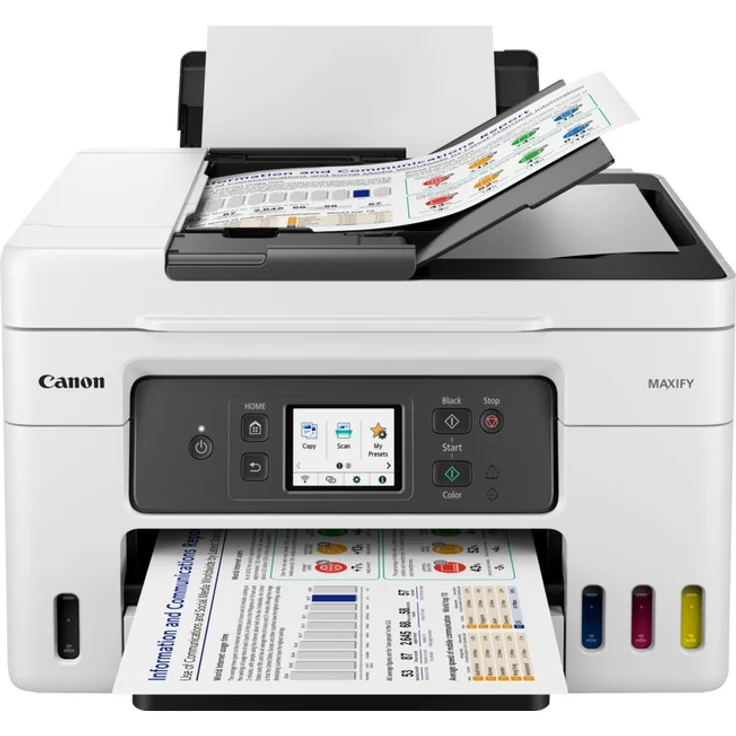 Canon MAXIFY GX4050 - Tintenstrahldruck (3-in-1 Multifunktionsdrucker) Farbe, 1200 x 600 dpi Druckauflösung, 18 ppm / 18 ppm Druckgeschwindigkeit (s/w, Farbe) 5779C006 – Bild 2