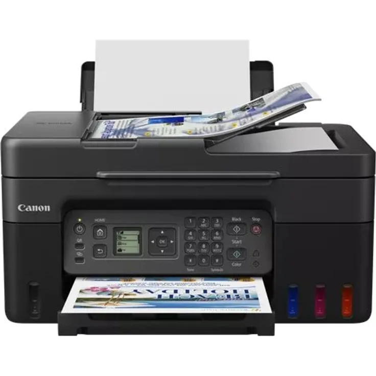 Canon PIXMA G4570 - Tintenstrahldruck (4-in-1 Multifunktionsdrucker) Farbe, 4800 x 1200 dpi Druckauflösung, 11 ppm / 6 ppm Druckgeschwindigkeit (s/w, Farbe) 5807C006
