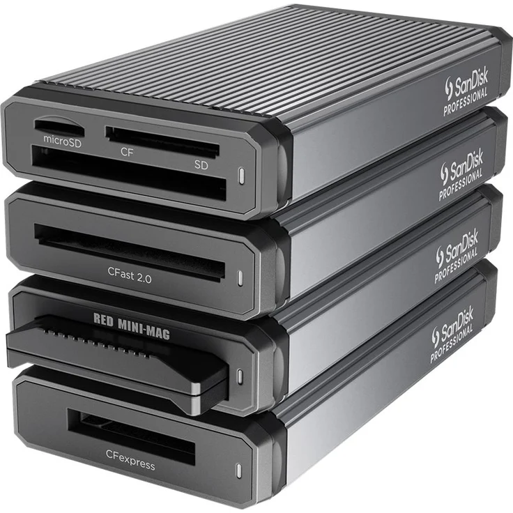 SanDisk PROFESSIONAL PRO-READER RED MINI-MAG, High-Performance-Kartenleser für RED MINI-MAG-Karten, kompatibel mit USB-C, schnelle Übertragung – Bild 3