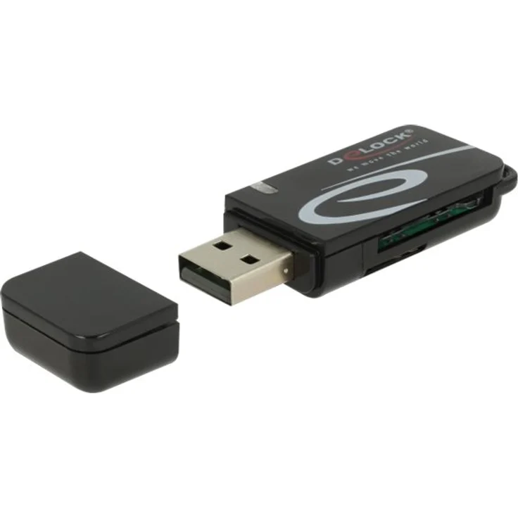 Delock Mini USB 2.0 Card Reader mit SD und Micro SD Slot – Bild 3