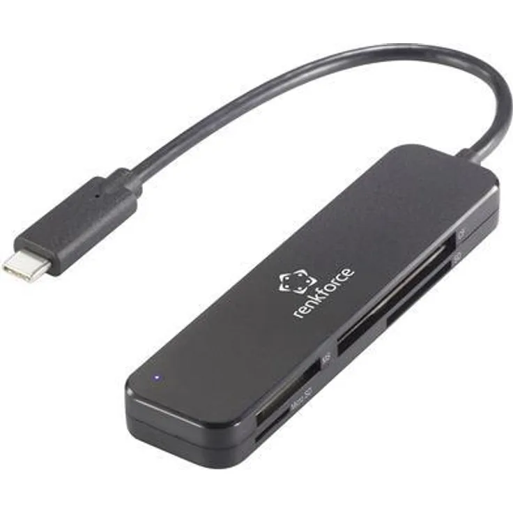Renkforce USB-Kartenleser Smartphone-Tablet Kartenleser, Schwarz (RF-5151024)