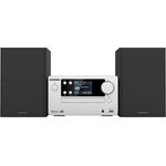 Kenwood M-725DAB-S frosted aluminium Stereoanlage (mit CD-Spieler, Bluetooth, DAB+, Fernbedienung)