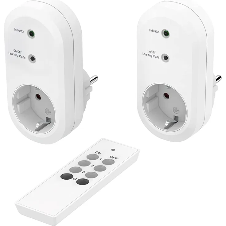 Hama Funksteckdose 2er-Set weiß