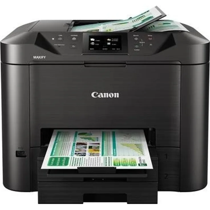 Canon MAXIFY MB5450 - Tintenstrahldruck (4-in-1 Multifunktionsdrucker) Farbe, 1200 x 600 dpi Druckauflösung, 24 ppm / 15,5 ppm Druckgeschwindigkeit (s/w, Farbe) 0971C006