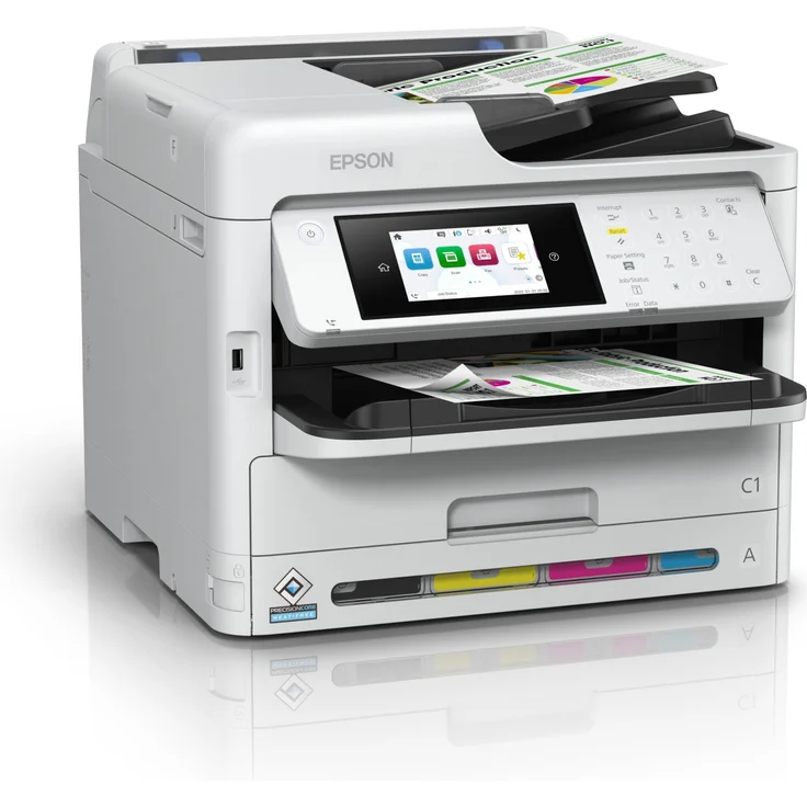 Epson Workforce Pro WF-C5890DWF - Tintenstrahldruck (4-in-1 Multifunktionsdrucker) Farbe, 4800 x 1200 dpi Druckauflösung, 25 ppm / 25 ppm Druckgeschwindigkeit (s/w, Farbe) C11CK23401 – Bild 4