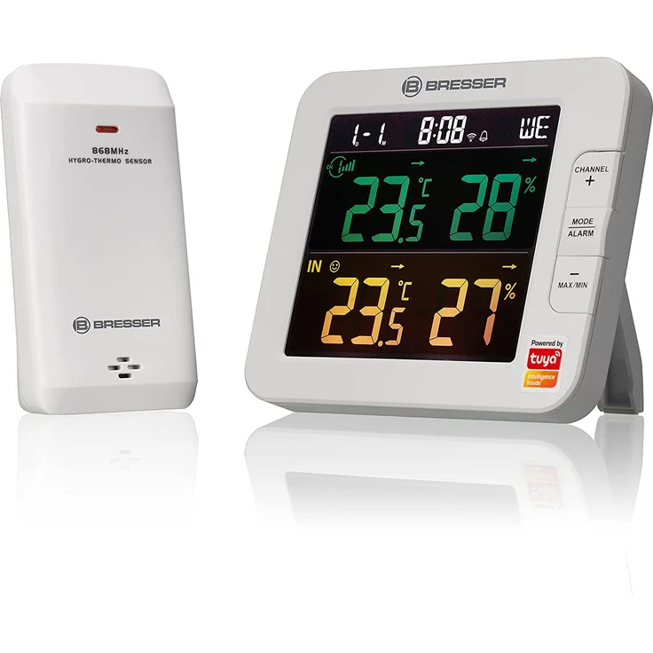 Bresser Smart Home 7-Kanal Tuya Thermo-Hygrometer – Bild 1