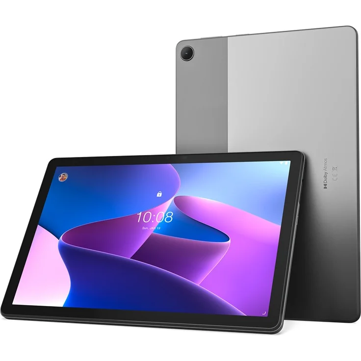 Lenovo Tab M10 (3. Gen) Full-HD-Auflösung 10,1 Zoll, WLAN-Tablet, Octa-Core, 4 GB RAM, 64 GB Speicher, Android, Storm Grey (ZAAE0000SE) – Bild 1