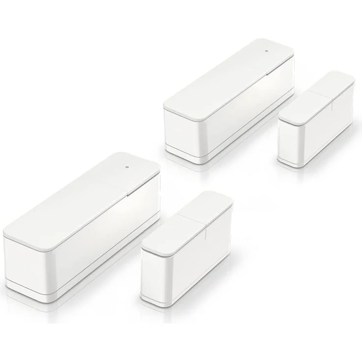 Bosch Smart Home Door/Window Contact II Plus Burglary Protection with Smart Shock Detection Sensor Compatible with Amazon Alexa, Google Assistant, Apple HomeKit, White, Set of 2  – Bild 1
