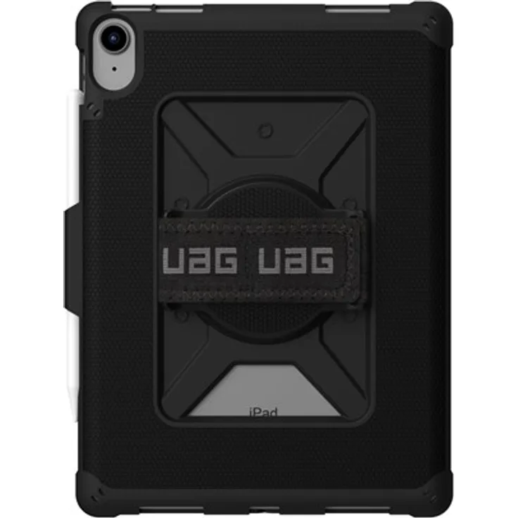 UAG Metropolis Series Rugged Case für Apple iPad 10.9 (10th Gen 2022) - Metropolis w Handstrap, schwarz