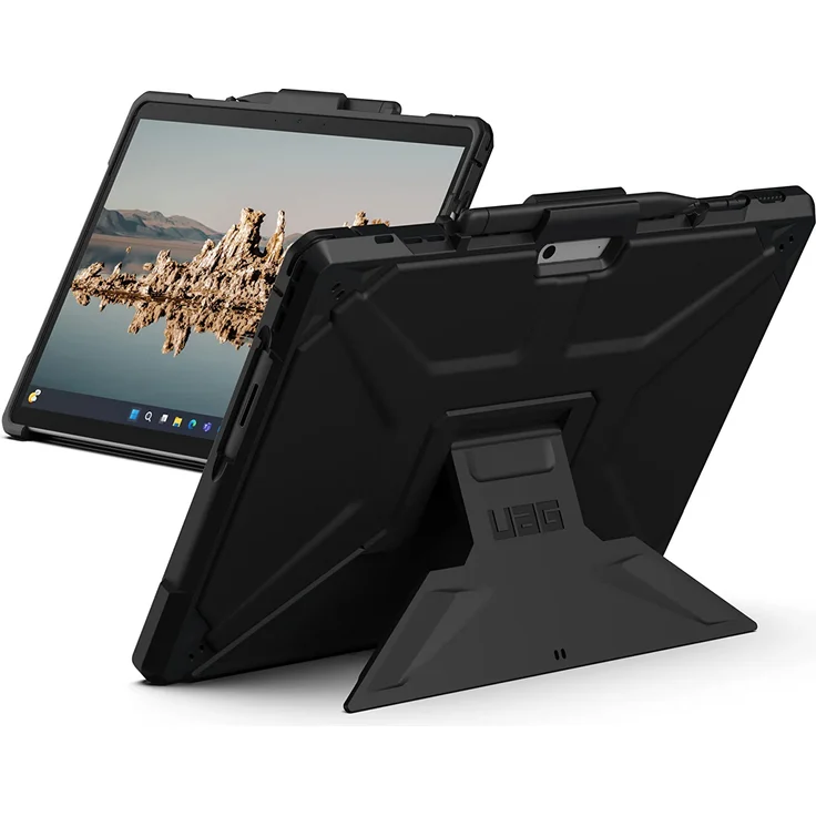 UAG Metropolis SE Case für Microsoft Surface Pro 9 Hülle Type-Cover kompatibel, Surface Pen Halterung, Standfunktion, Sturz- und stoßfest, schwarz – Bild 1