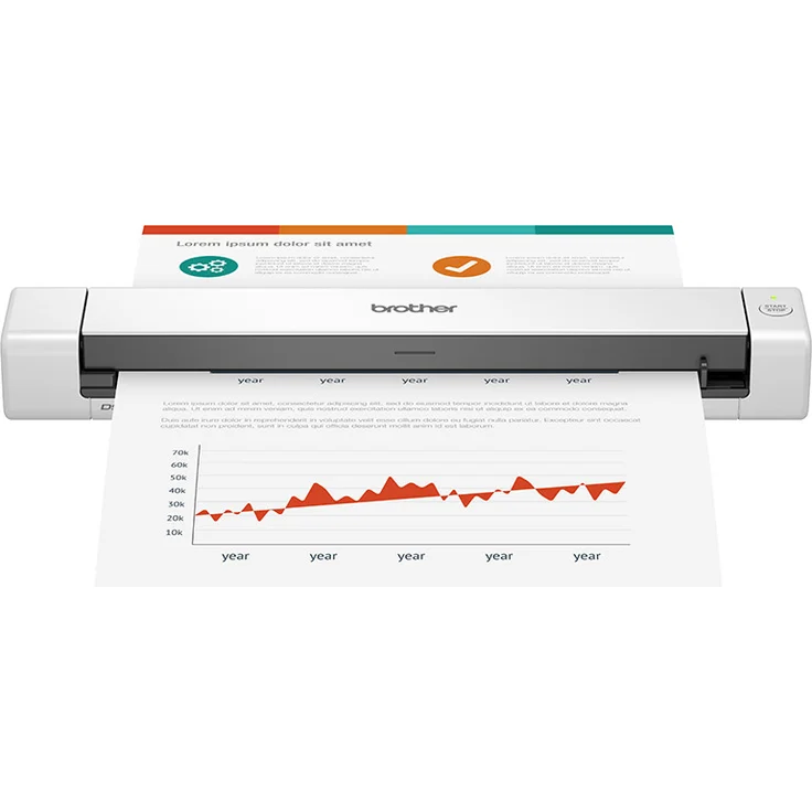 Brother DS-640 Mobile Scanner | A4 | Stromversorgung USB | 15 ppm | Farbe | Schwarz/Weiß