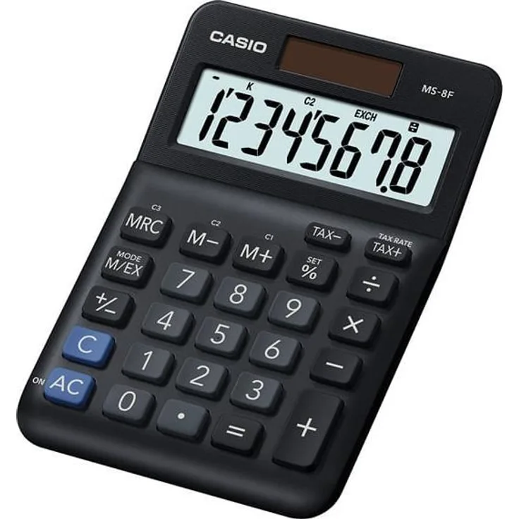 Casio MS-8F Taschenrechner Desktop Einfacher Taschenrechner Schwarz (MS-8F)