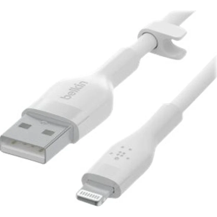 Belkin Flex Lightning-USB-A, Apple zert., 2m, weiß – Bild 1
