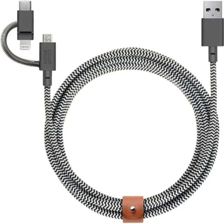 Native Union Belt Cable Universal 2m Zebra