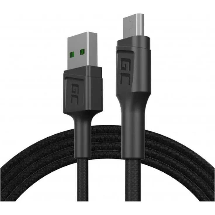 Cable Green Cell GC PowerStream USB-A Micro USB 120cm Ultra Charge, QC 3.0