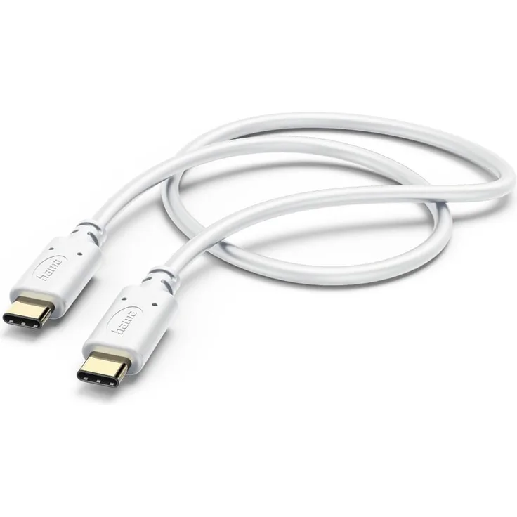 Hama Ladekabel USB-C-Stecker USB-2.0 Weiß 1,5 m 480 Mbit-s für High-Speed