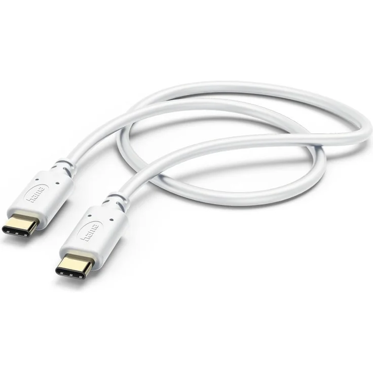 Hama Ladekabel USB-C-Stecker USB-2.0 Weiß 1,5 m 480 Mbit-s für High-Speed – Bild 1